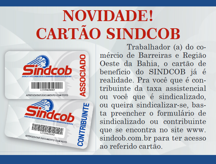Cartão SINDCOB